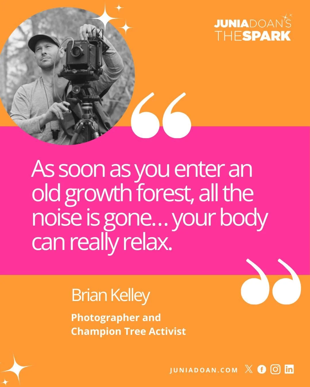 Photographer and Champion Tree Activist Brian Kelley has a love for old growth forests and champion trees. In this episode, I learn how a champion tree is measured and how Brian goes about archiving these spectacular specimens for @gatheringgrowth. 
