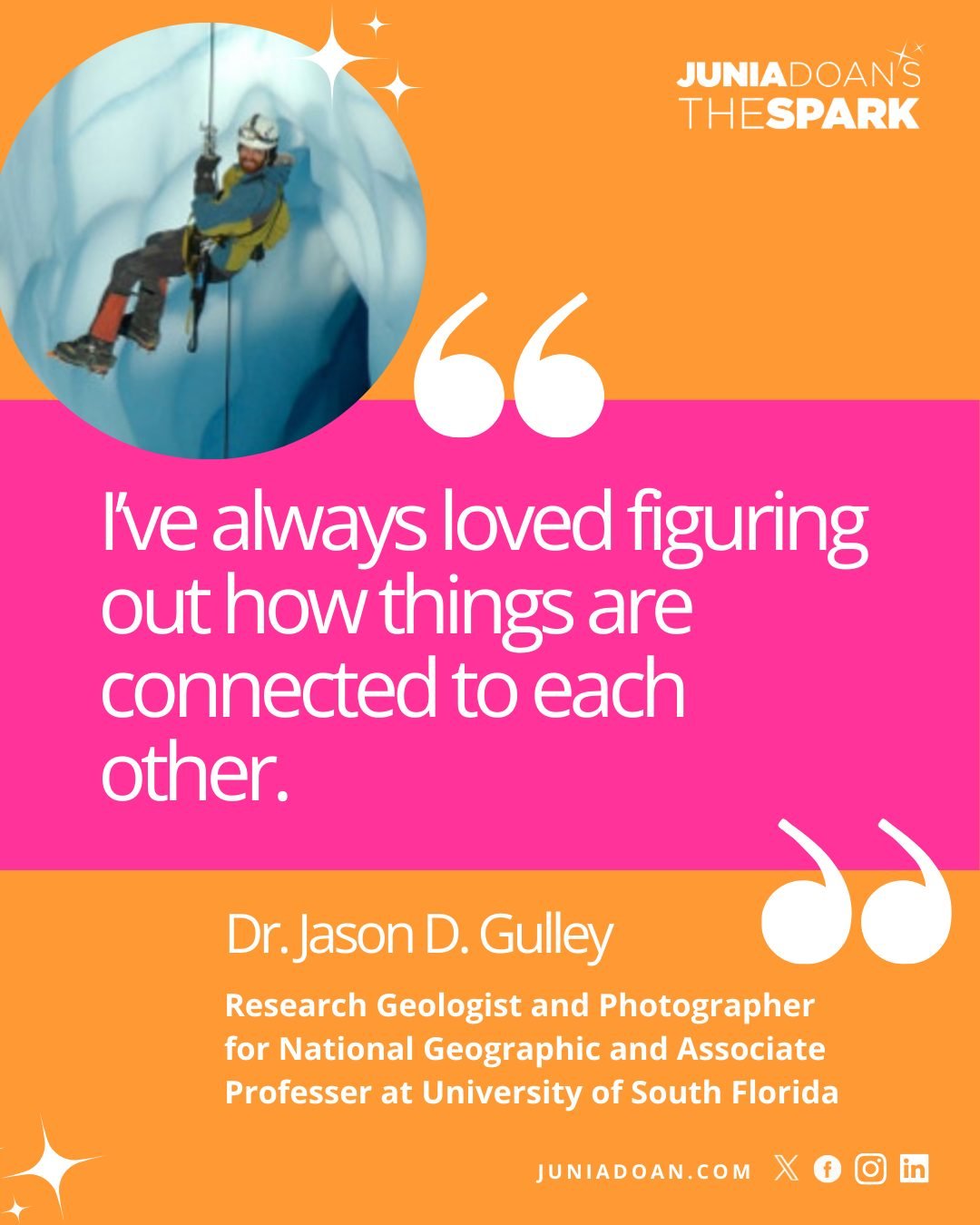 &ldquo;I&rsquo;ve always loved figuring out how things are connected to each other.&rdquo; Research Geologist and Photographer for National Geographic and Associate Professor @jason_gulley_science has braved the unknown to chart caves around the worl