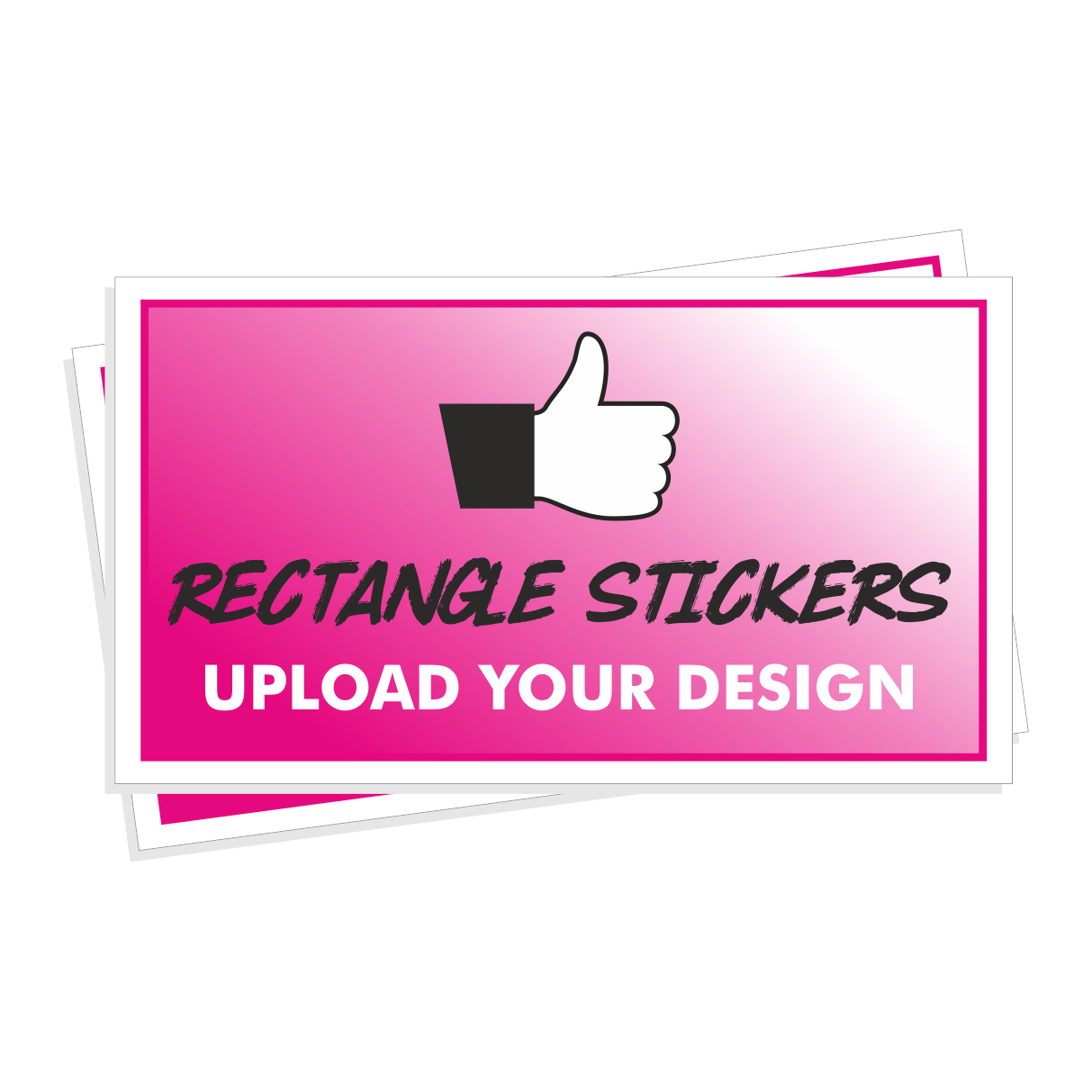 rectangle custom stickers