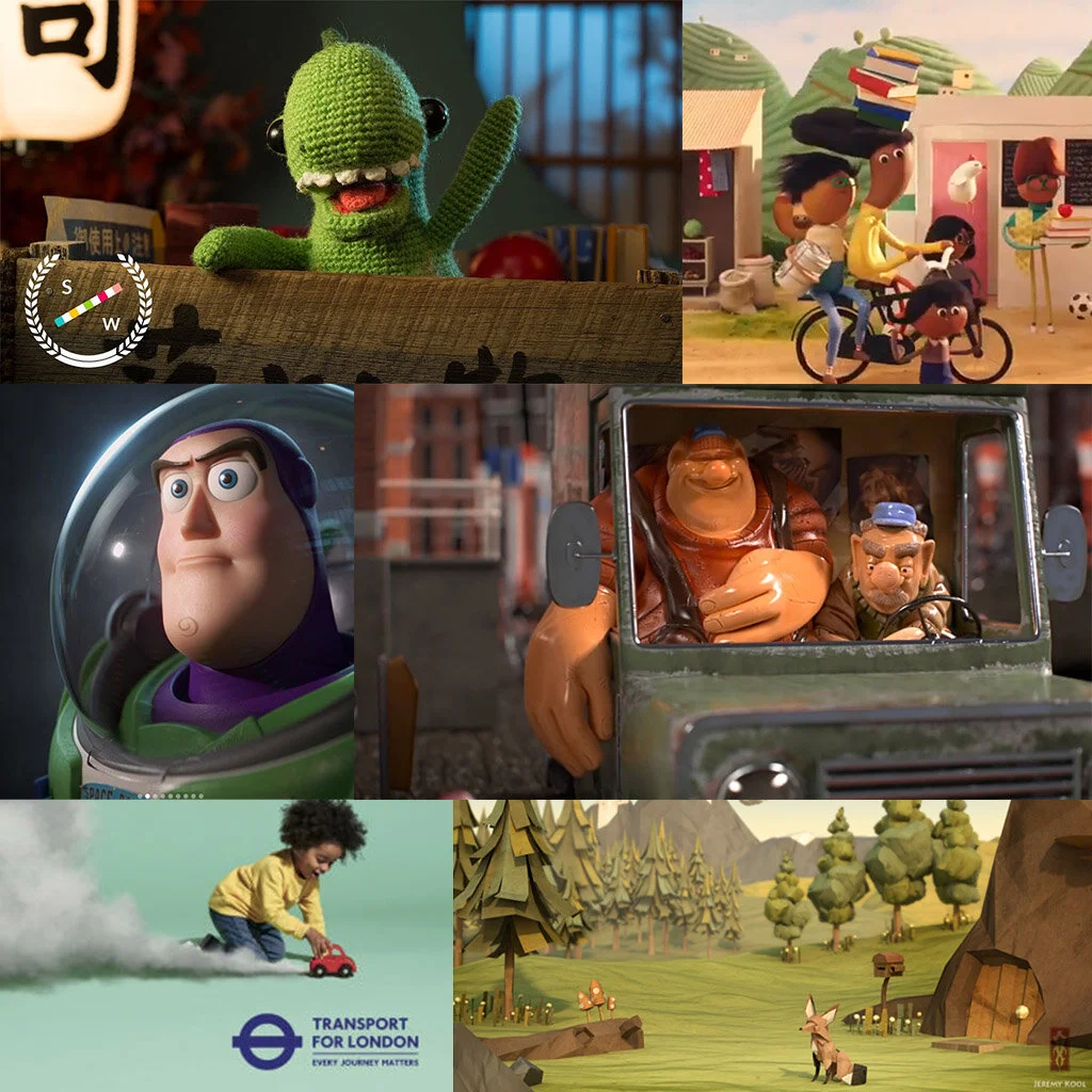 Lost and Found short: https://www.youtube.com/watch?v=35i4zTky9pI Passion Animation: https://www.instagram.com/p/B0GozAjHsaB/?utm_source=ig_web_copy_link Pixar: https://www.instagram.com/p/BzL8L_Almof/?utm_source=ig_web_copy_link Gracht short: https://www.youtube.com/watch?v=dfaKU67vSNw Transport for London campaign Jeremy Kool, The Paper Fox: https://www.behance.net/gallery/2069658/The-Paper-Fox-Development