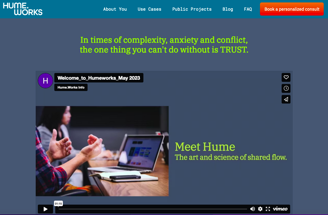HUMEworks website
