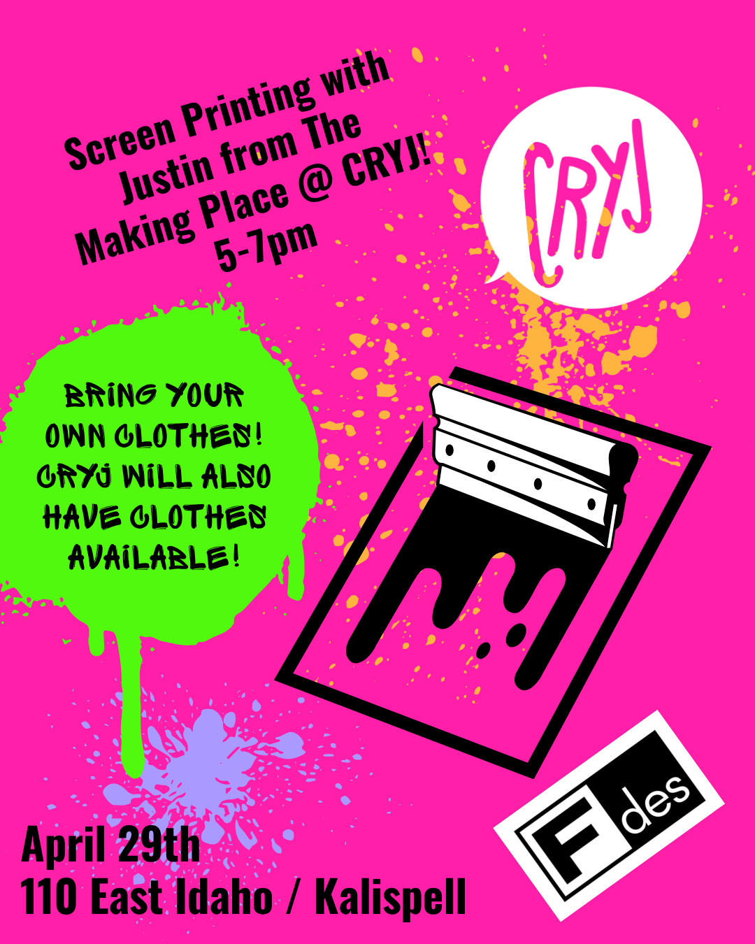 Screeprinting Night!