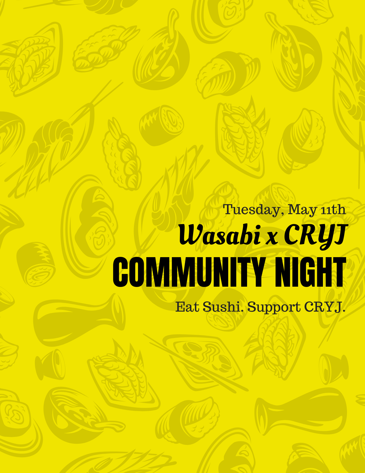 CRYJ & Wasabi Community Night
