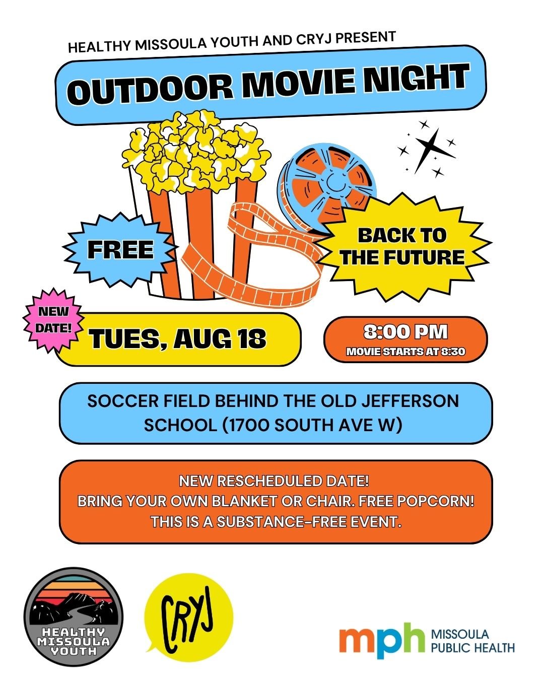 Missoula: FREE Outdoor Movie Night - Back to the Future