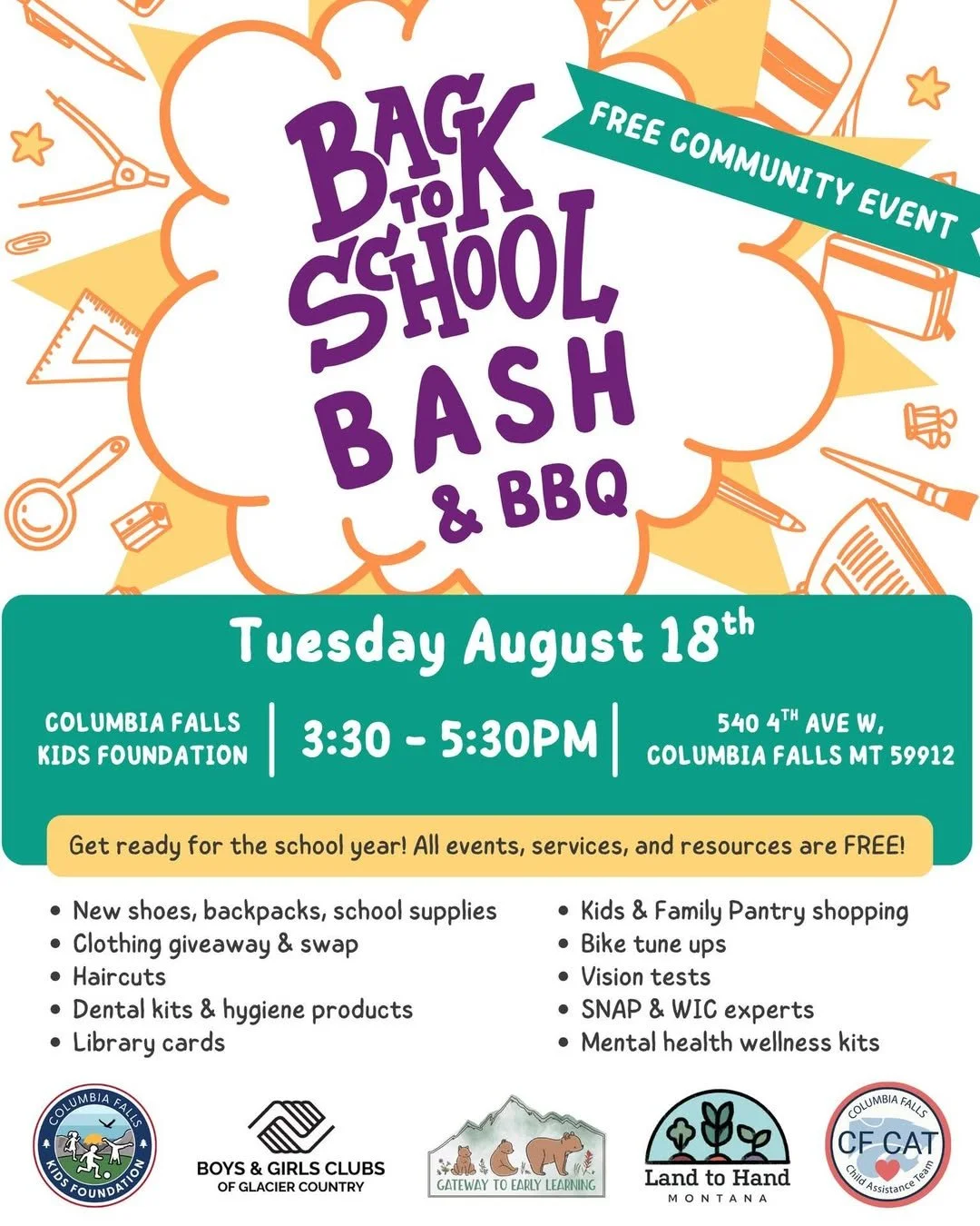 Columbia Falls: Back 2 School Bash