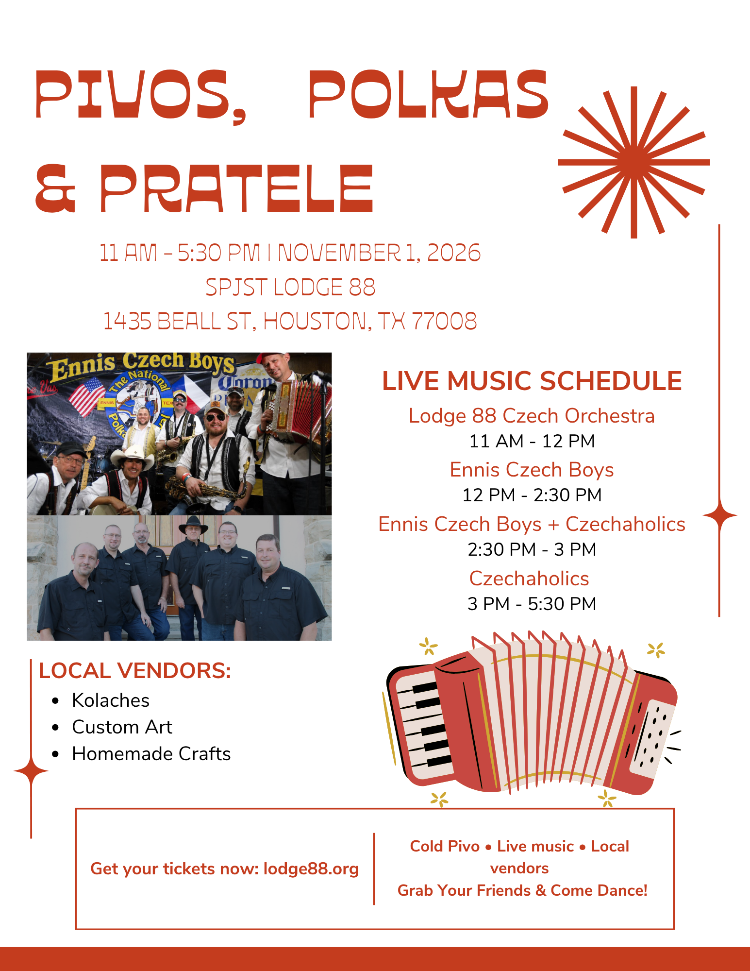 Pivos, Polkas & Pratele - November 1, 2026