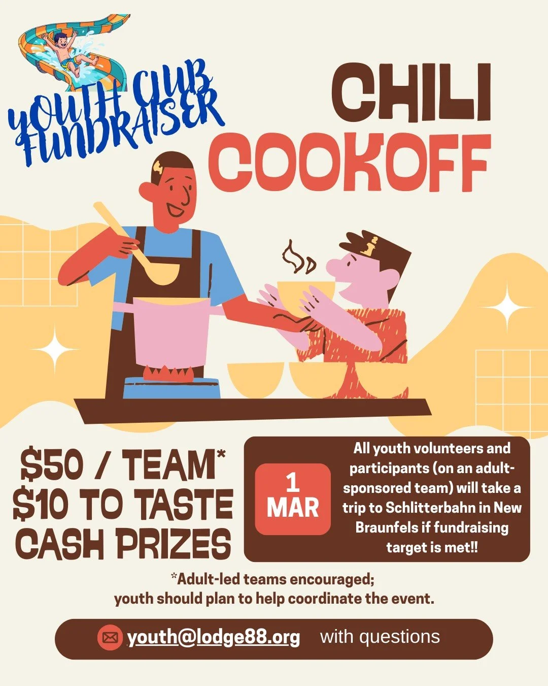 Youth Club Chili Cook off - March 1st