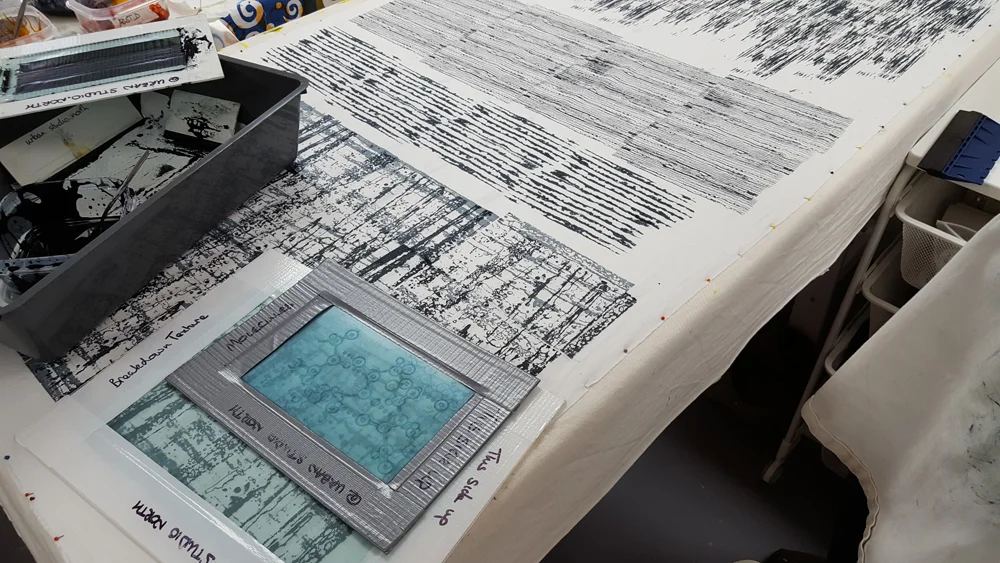 Anita Bennett: using thermofax screens to create texture