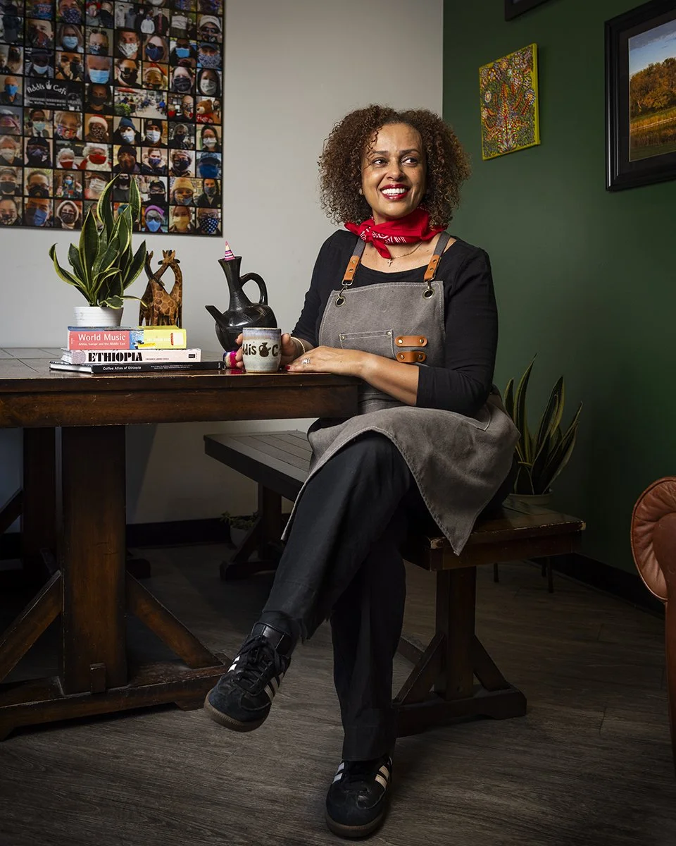 Kalki the Brewer / Kalki Tesfaye / owner of Addis Cafe in Oak Park, IL