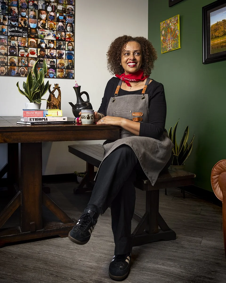 Kalki the Brewer / Kalki Tesfaye / owner of Addis Cafe in Oak Park, IL