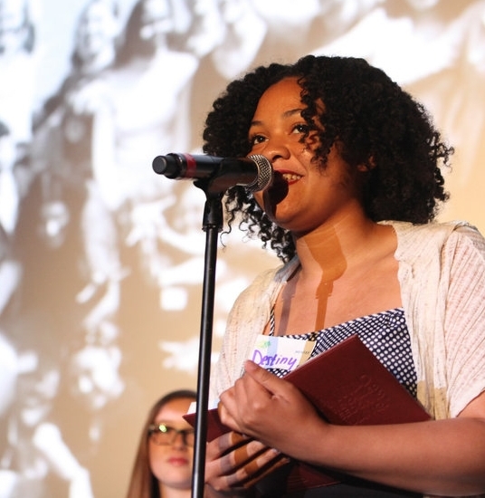 WriteGirl student performs a piece she wrote.jpeg