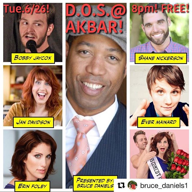 LA! Very excited to be Drunk On Stage next Tuesday! And it&rsquo;s FREE!! #Repost @bruce_daniels1 (@get_repost)
・・・
Drunk On Stage. Tuesday, the light is coming to give back everything the darkness stole. 8pm. FREE.