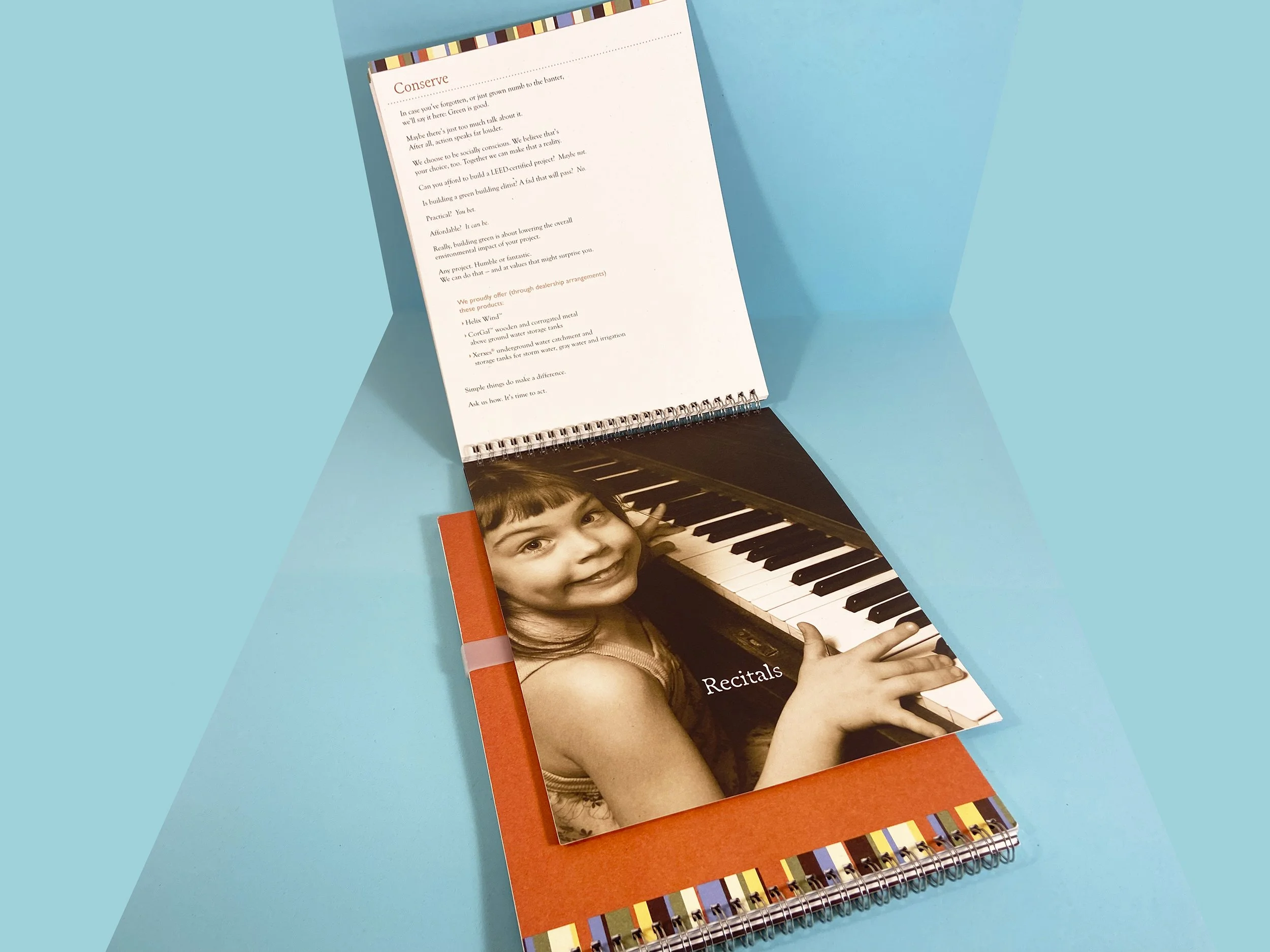 Flexible template allows contractor to customize, print, and bind a special proposal book for each potential client
