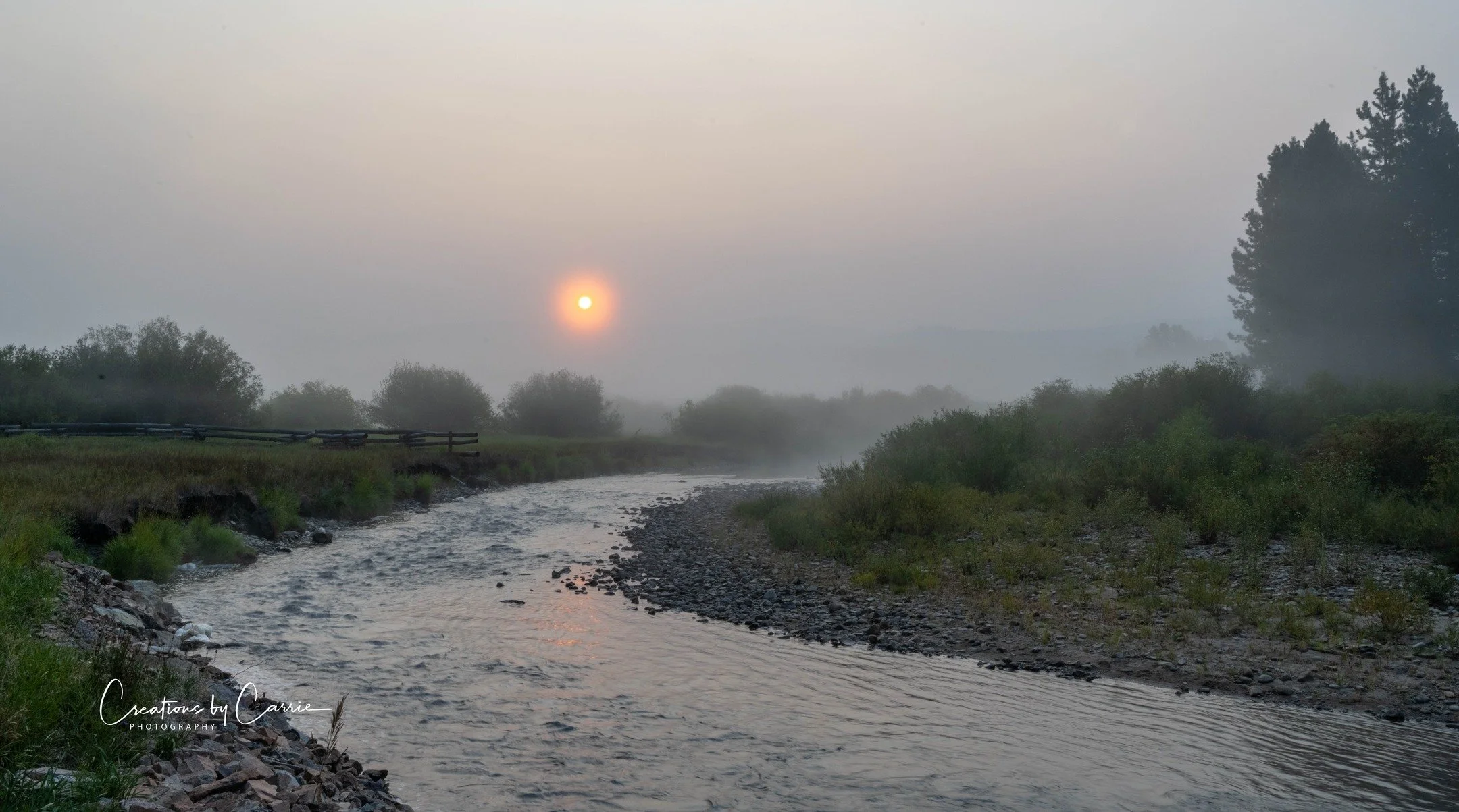 #earlymorningfog#sunrise#eastforkbitterrootriver#montana