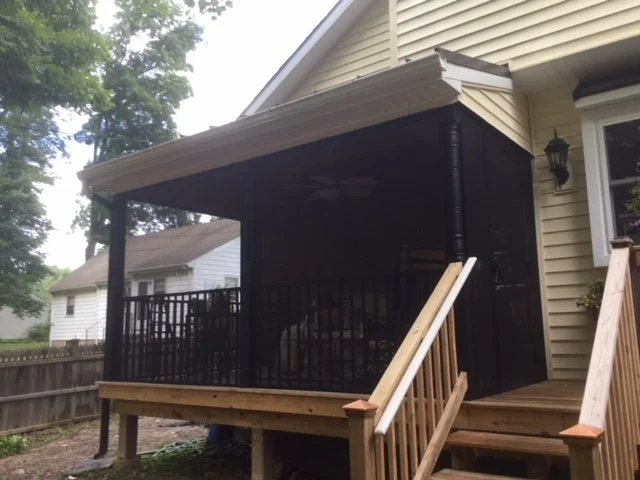 Screen porch enclosure