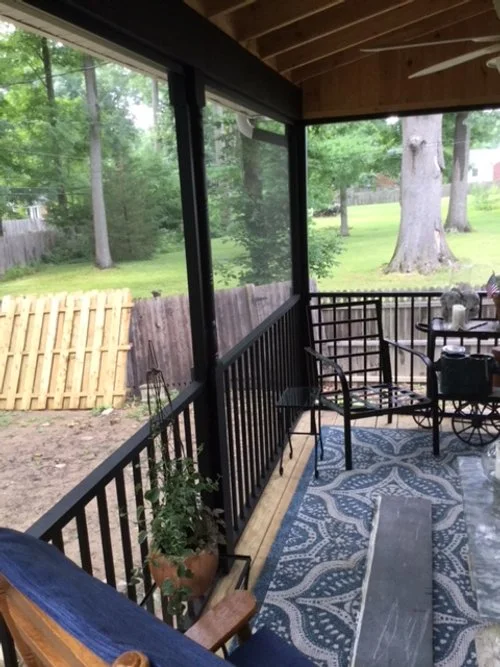 Screen porch enclosure