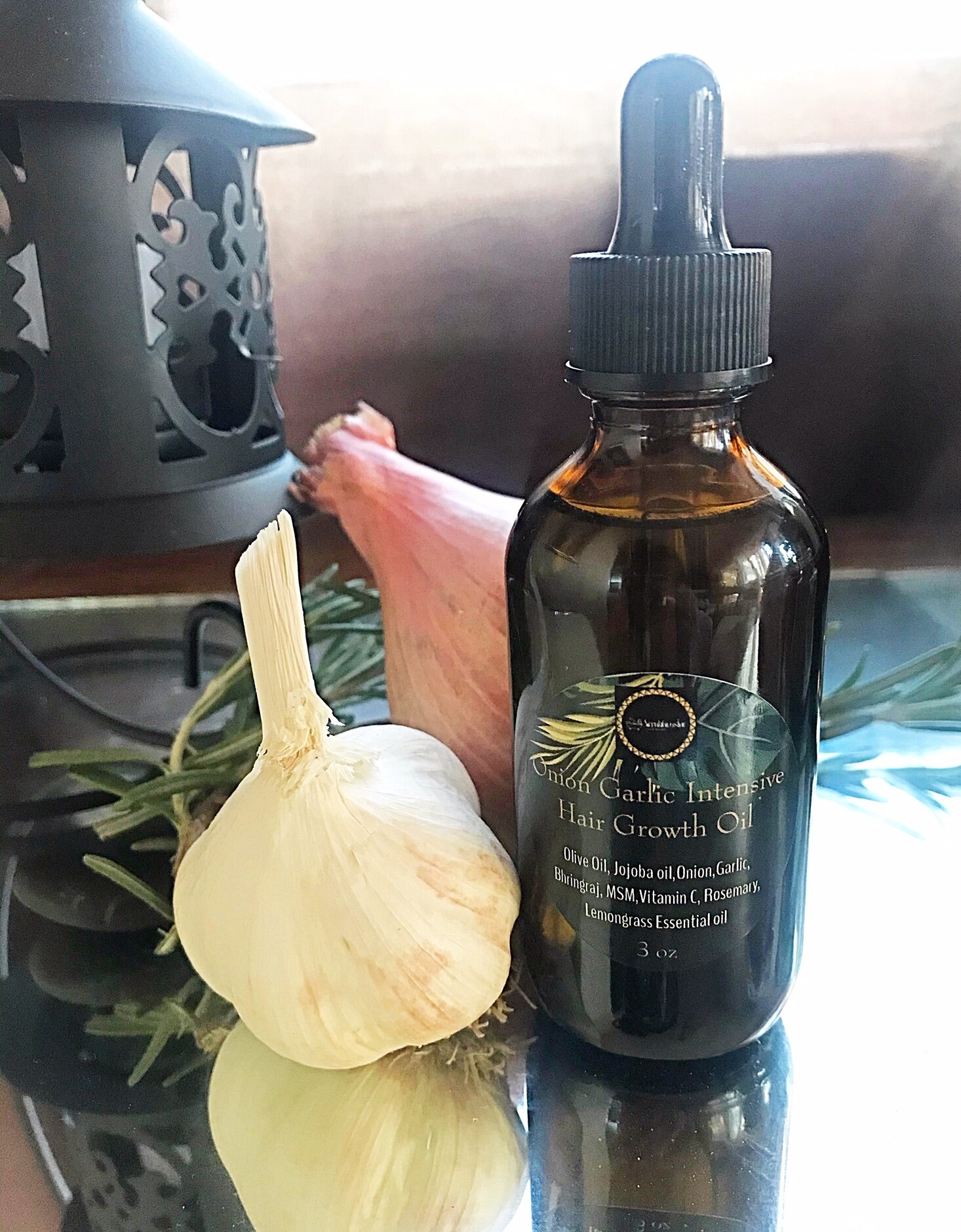 Onion Garlic Growth Oil — ScrubtiousInc