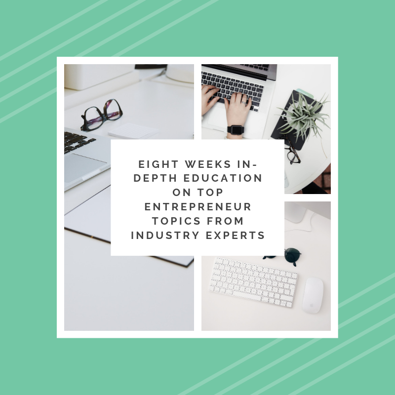 eight weeks in-depth education on top entrepreneur topics from industry experts.png