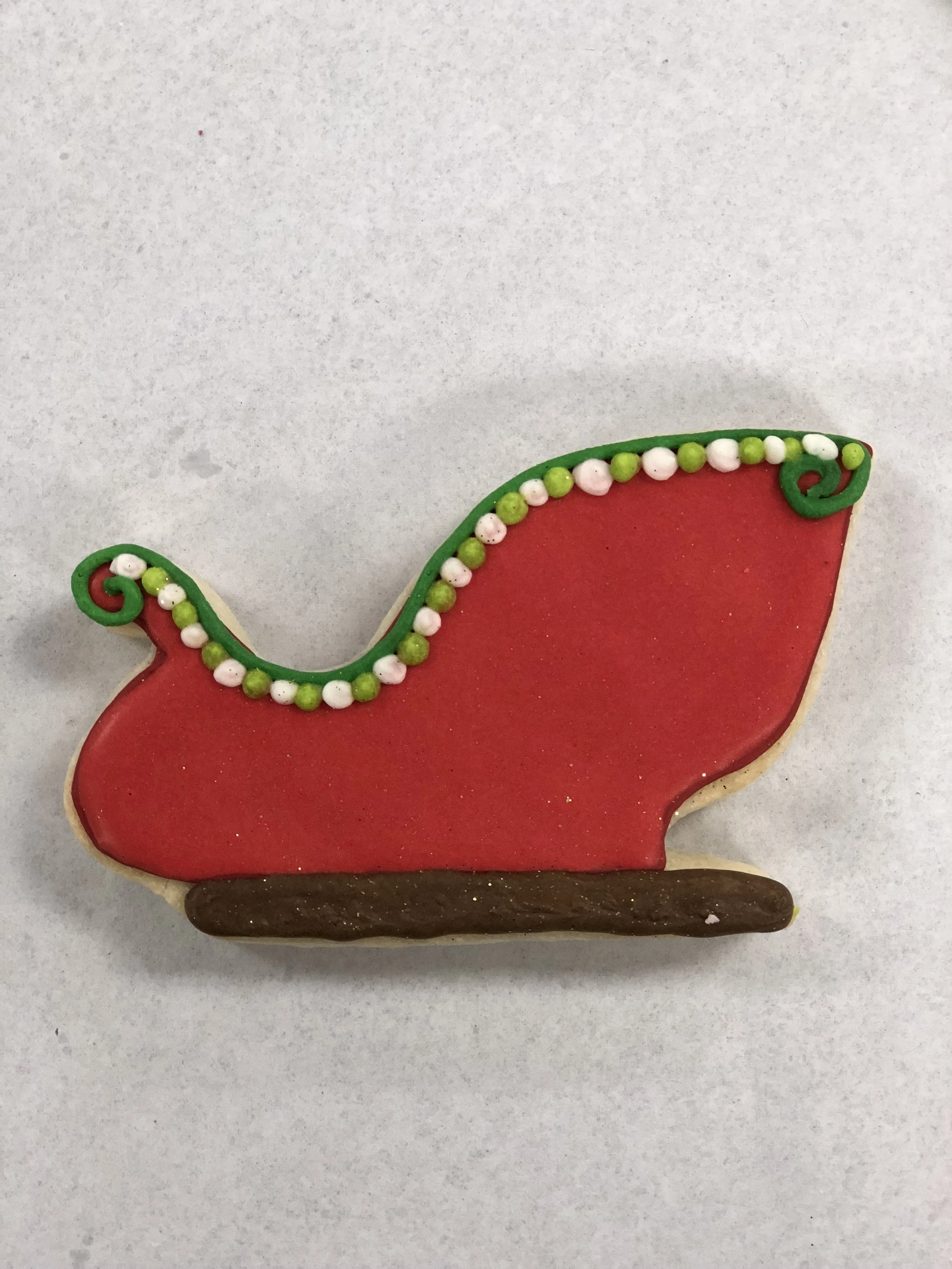 Santa's Sleigh Cookie