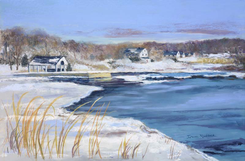 Irene Ruddock-Winter Peace, Stony Brook Harbor-Pastel.jpg