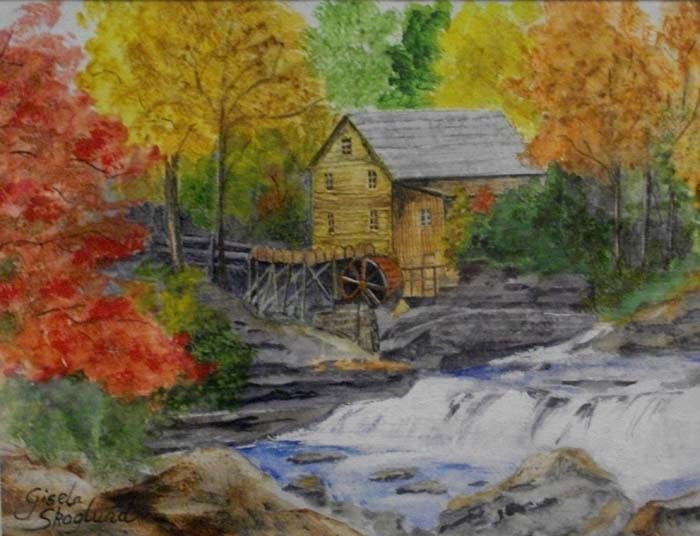 Glades Creek Mill, WV - Watercolor