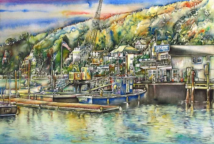 Jaycox Jr, David - Historic Northport Harbor Hillside