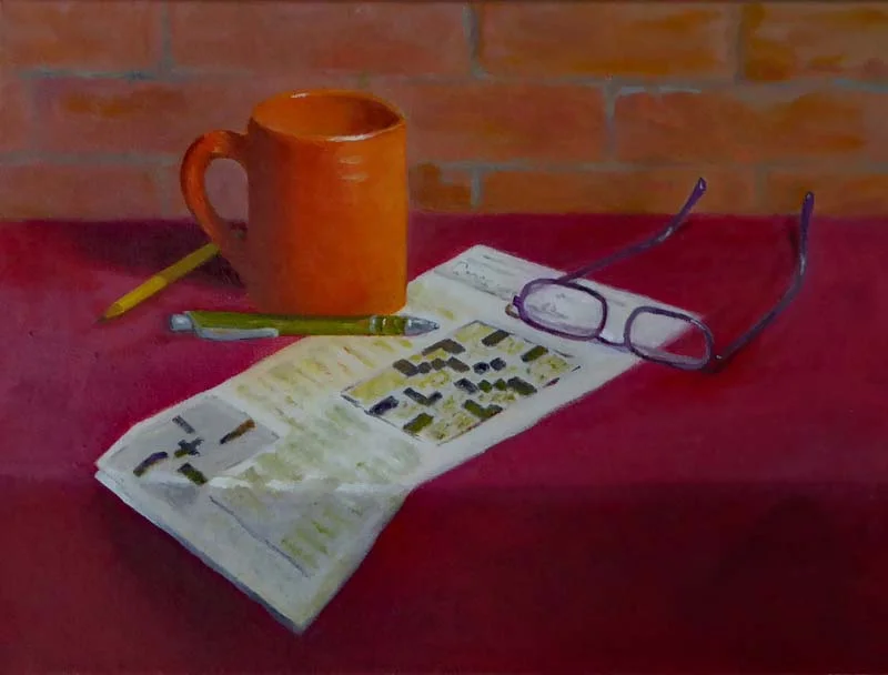 Anne Katz-Daily Crossword-Oil-$450