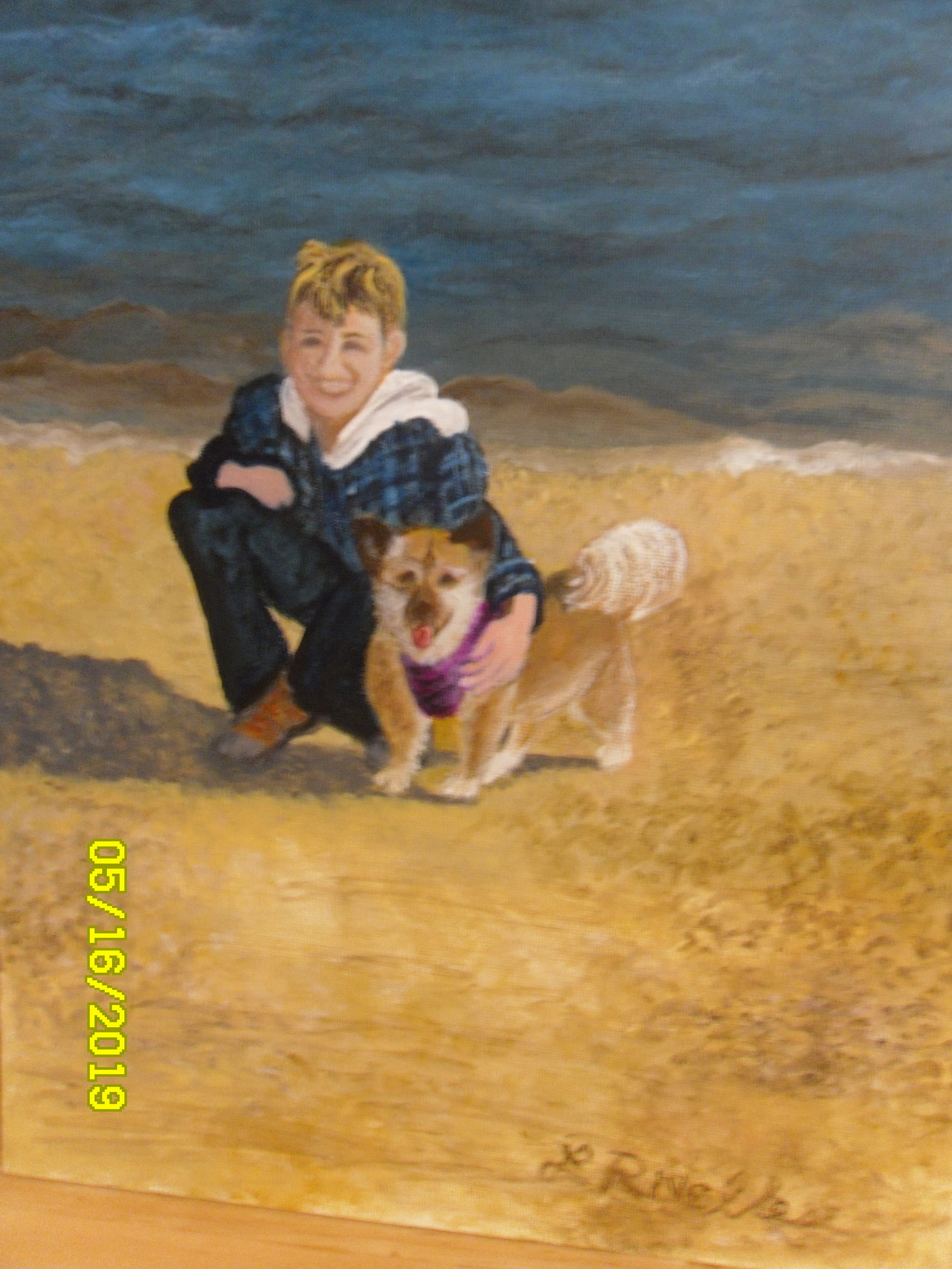 Lynne Rivellese-Enjoying Long Island's North Shore-Acrylic-$300 (Copy)