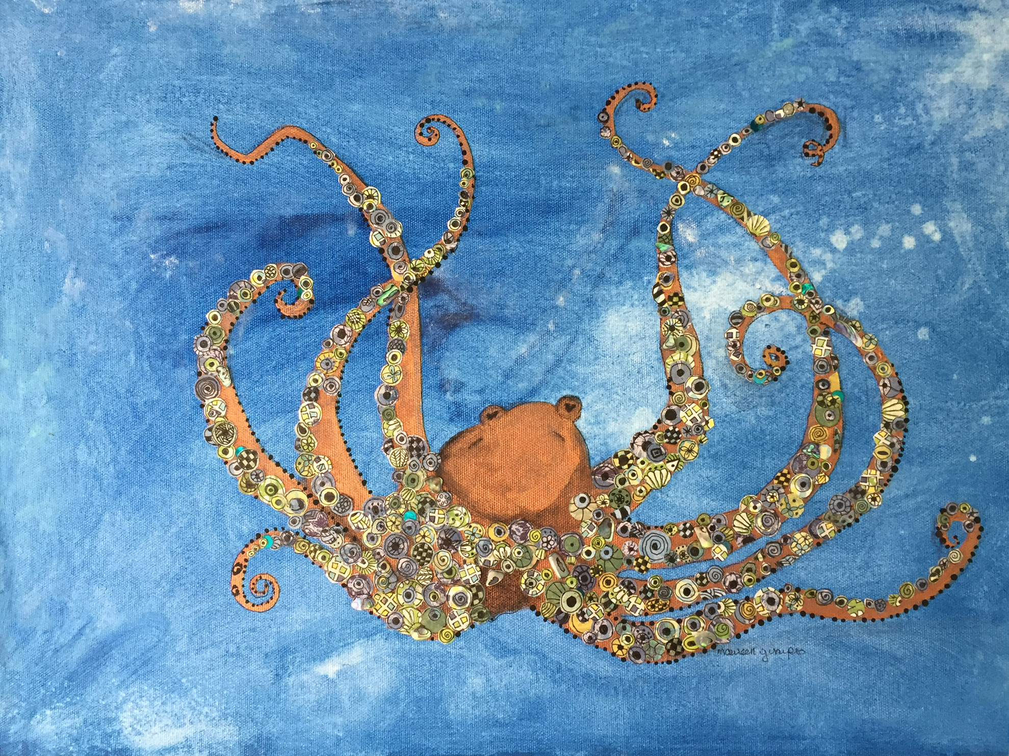 Maureen Ginipro-Octopus’ Garden-Mixed Media-$300 (Copy)