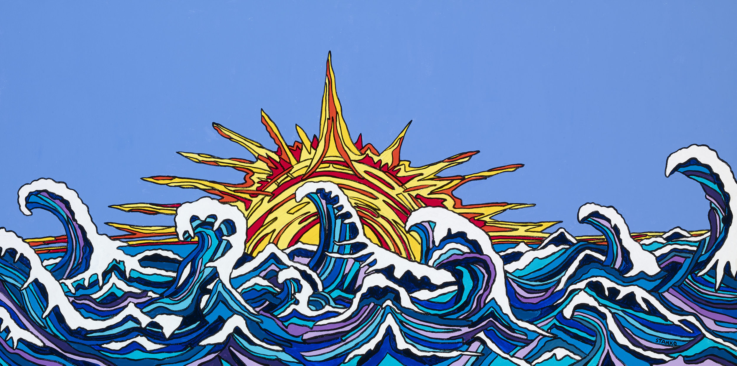 Mike Stanko-The Waving Sun-Acrylic-$800 (Copy)