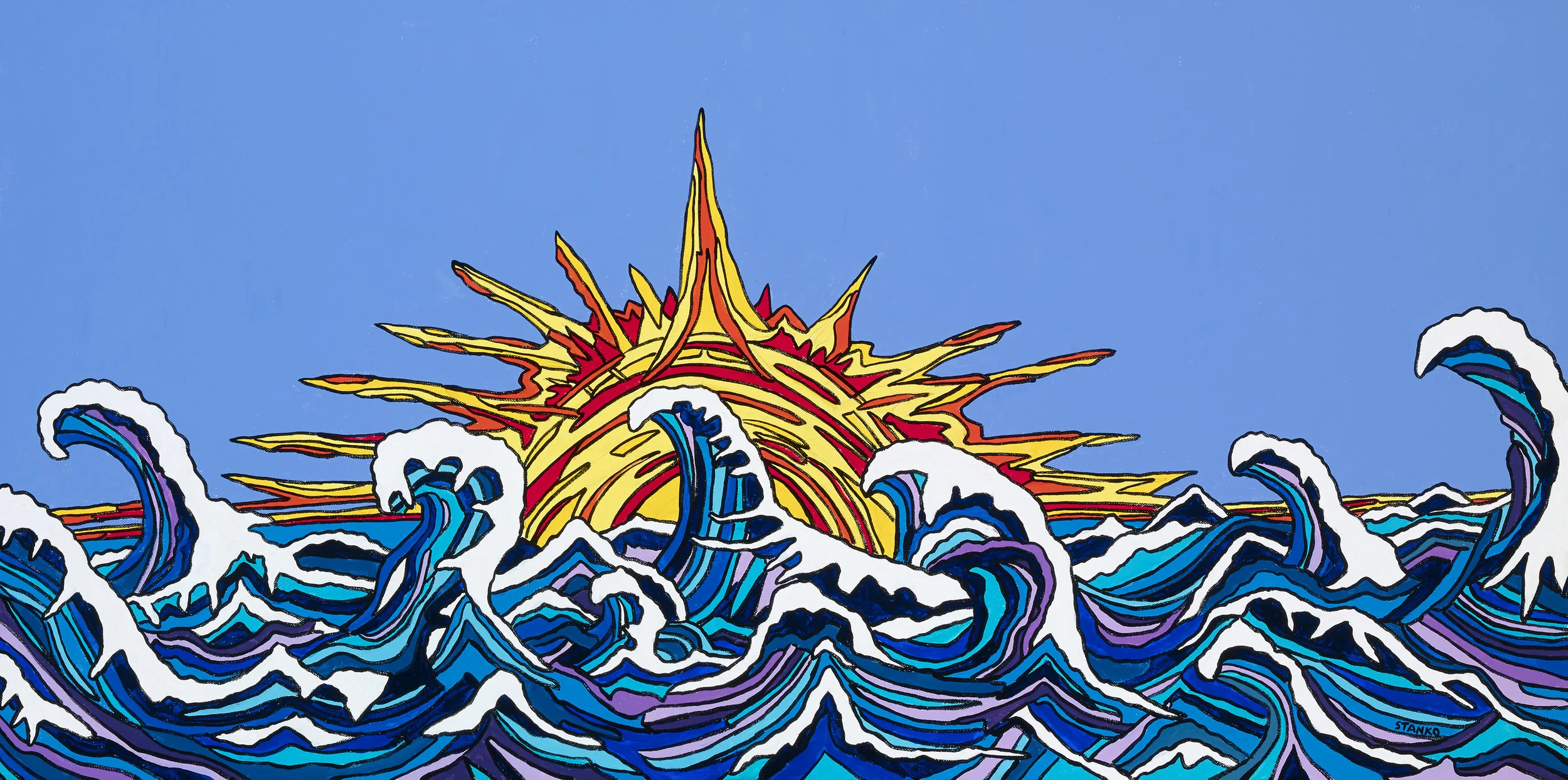 Mike Stanko-The Waving Sun-Acrylic-$800