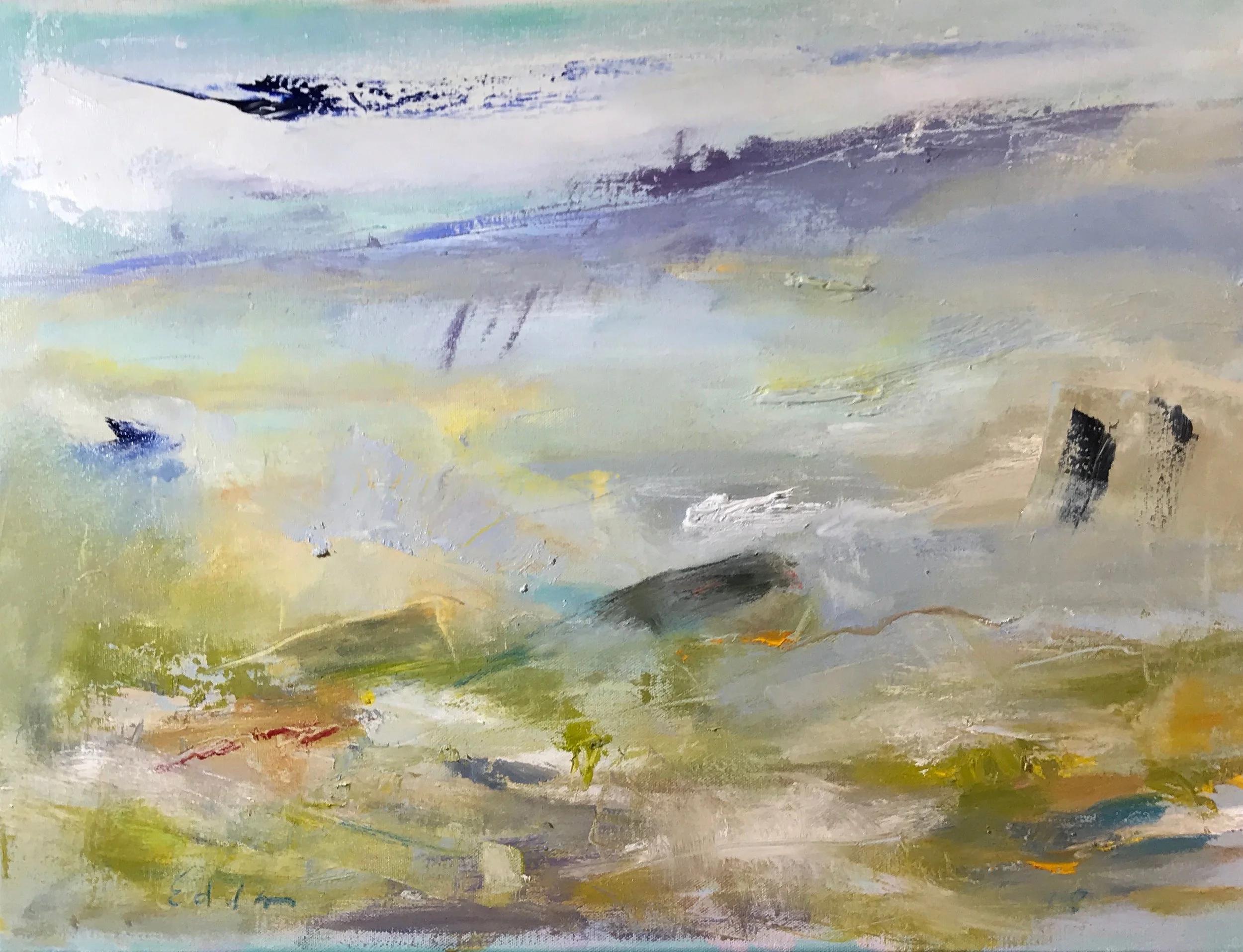 Paul Jay Edelson-Breaking Wave-Oil on Canvas-$875