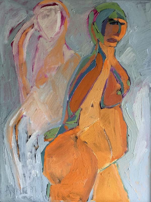 Anne Darby Parker, Moving Forward-Acrylic and Oil on Canvas (Copy)