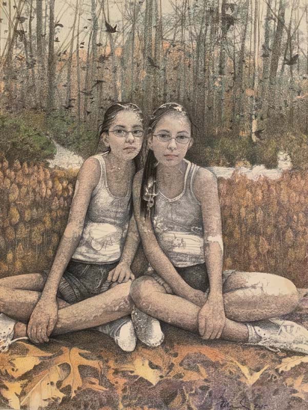 Margaret Minardi-Twins Lost II-Colored Pencil (Copy)