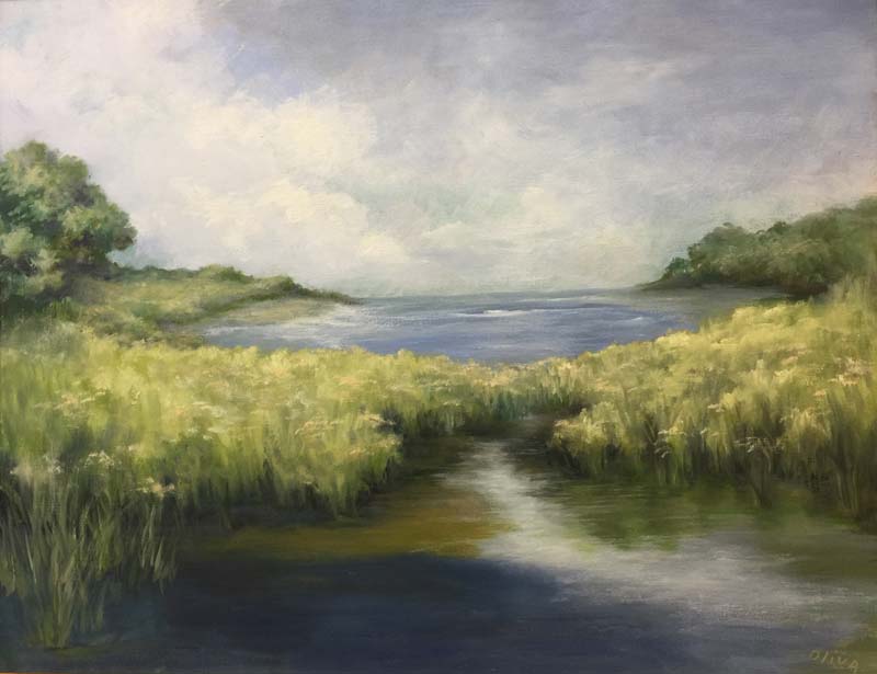Diane Oliva-L.I. Wetlands-Oil on Linen (Copy)