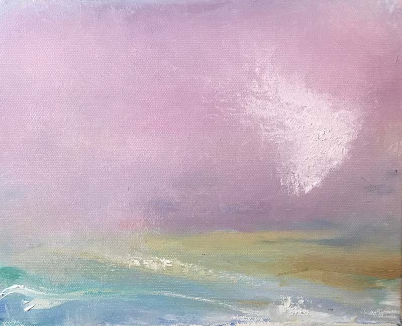 Paul Edelson-Sky, Magenta-Oil on Canvas (Copy)