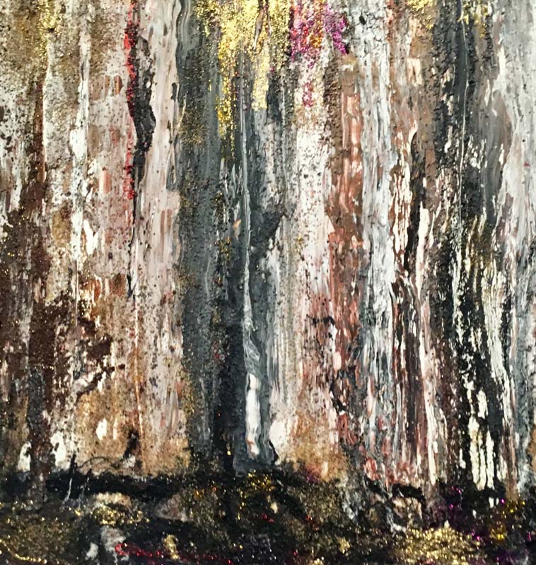 Vivian Gattuso-White Birch Trees-Resin painting (Copy)