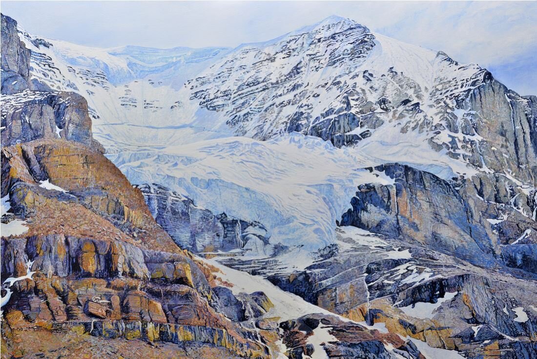 The Athabasca Glacier, Alberta Canada- Acrylic on Canvas, 48 x 72 (Copy)