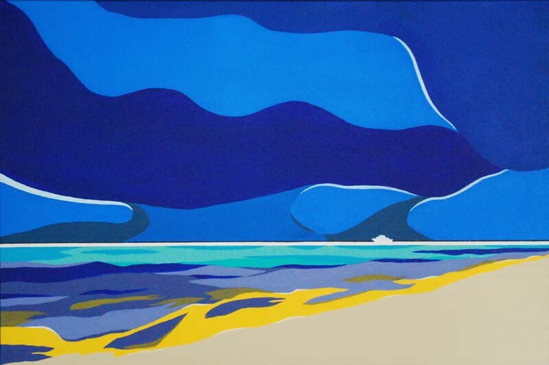 David Herman-Cayman Seascape-Acrylic on Canvas (Copy)