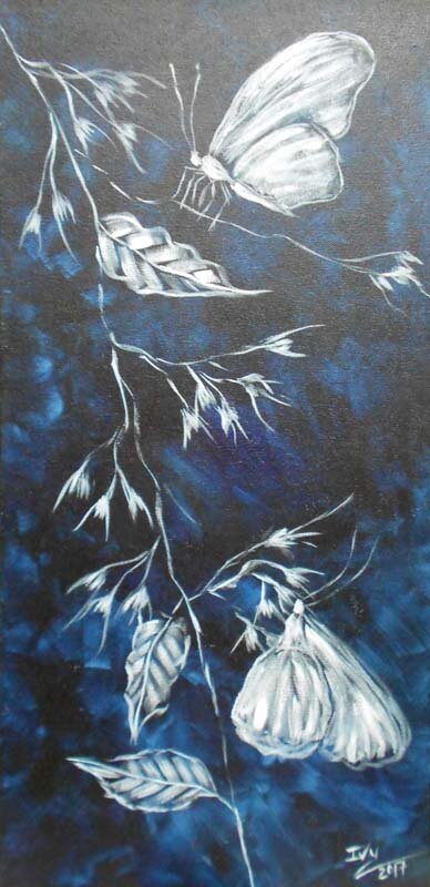 Ivy Michelle Berg-Butterflies-Acrylic on Canvas (Copy)