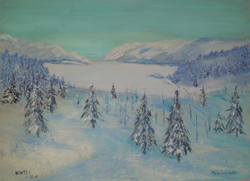 Mary Ann Vetter-Winter in Blue-Oil (Copy)