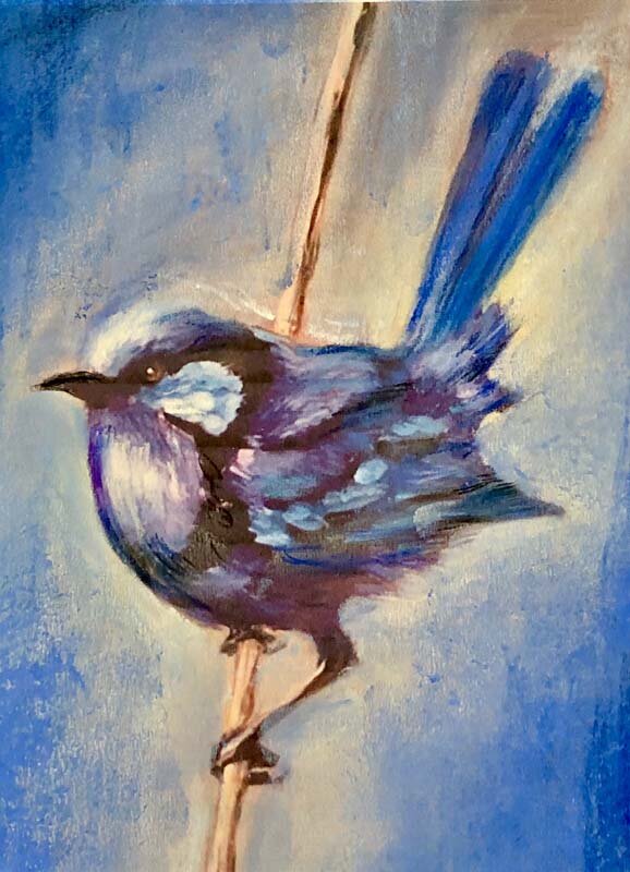 Patty Yantz-Bluebird-Pastel on UArt paper (Copy)