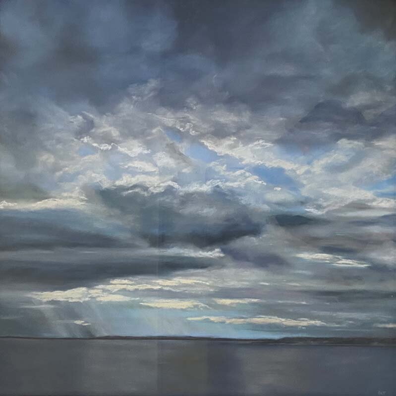 Susan Trawick-Clouds by the Sea-Pastel (Copy)