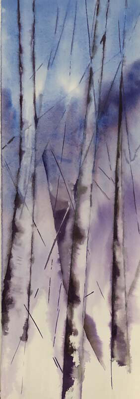 Ellen Ferrigno-Winter Blues-Watercolor (Copy)
