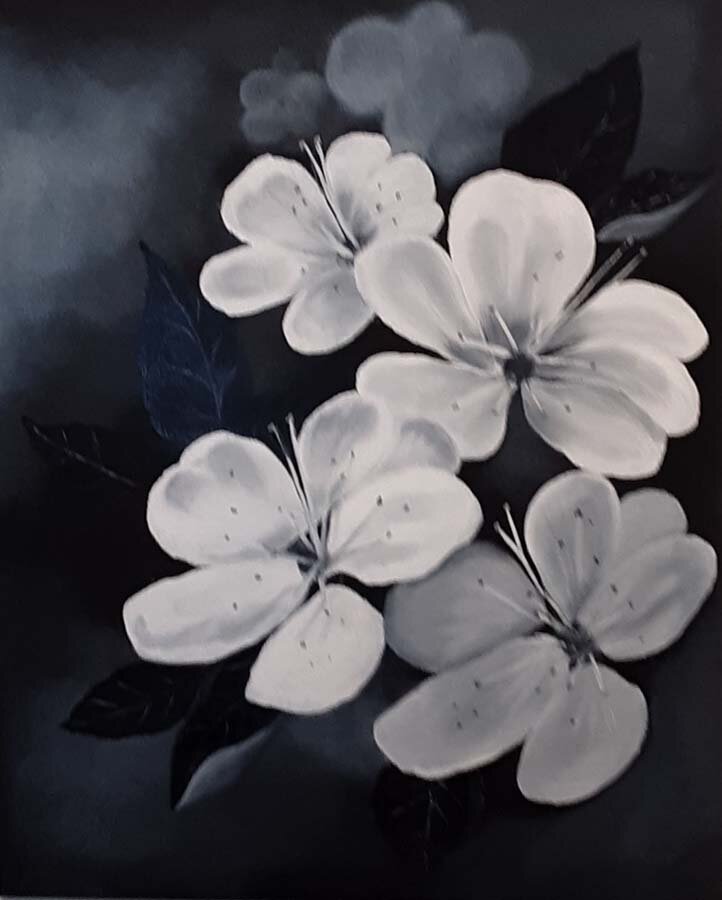 Gisela Skoglund-Cherry Blossoms-Oil-$1000