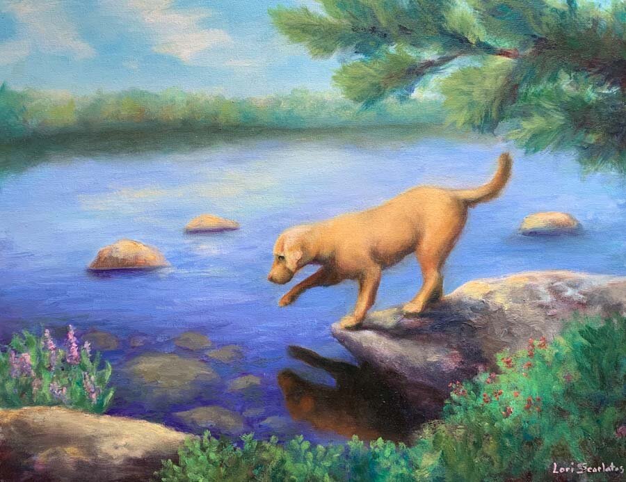Lori Scarlatos-Taffy's Reflection-Oil on Canvas-$900