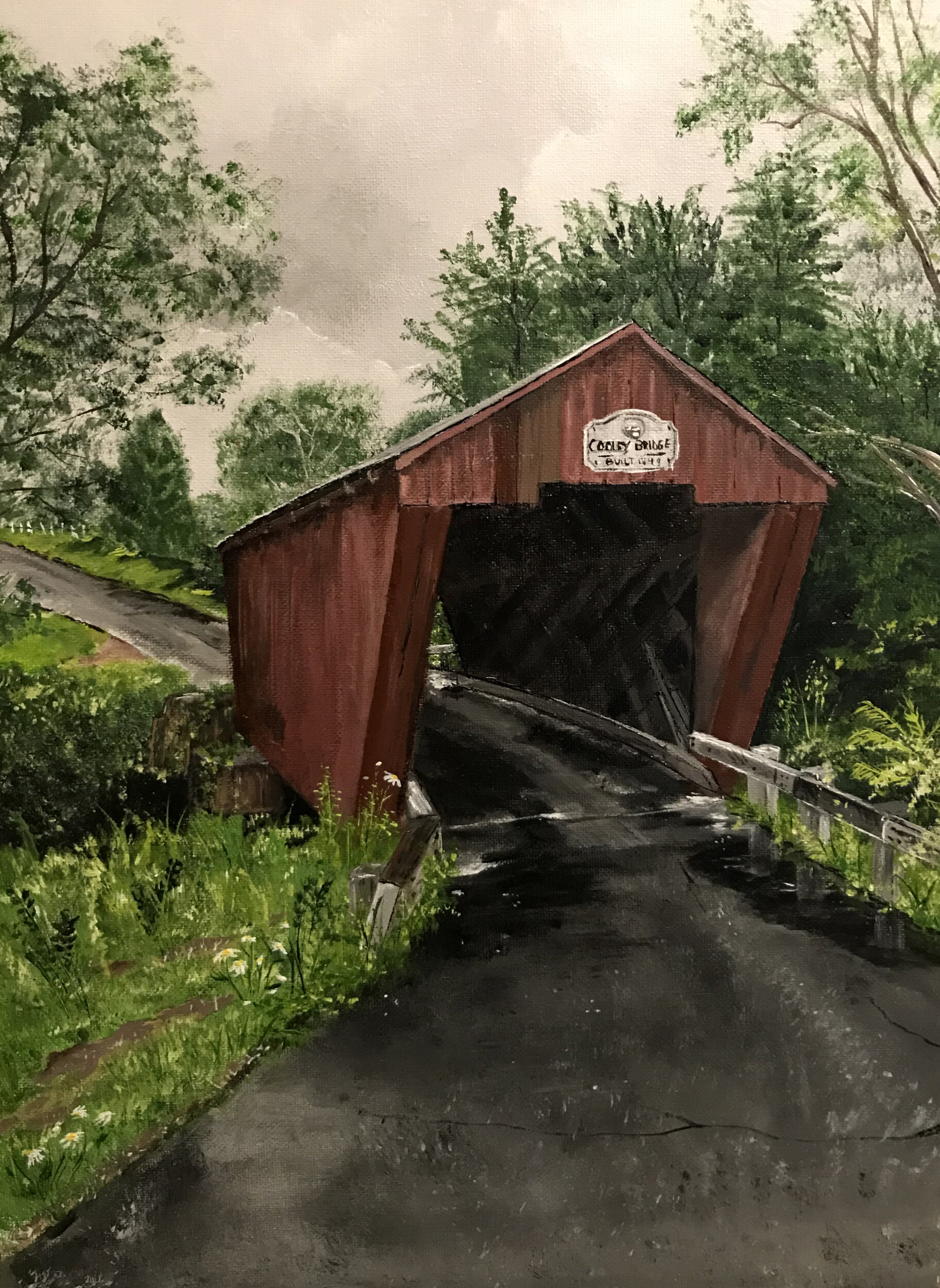 Cooley Bridge- 12” x 16” acrylic on panel