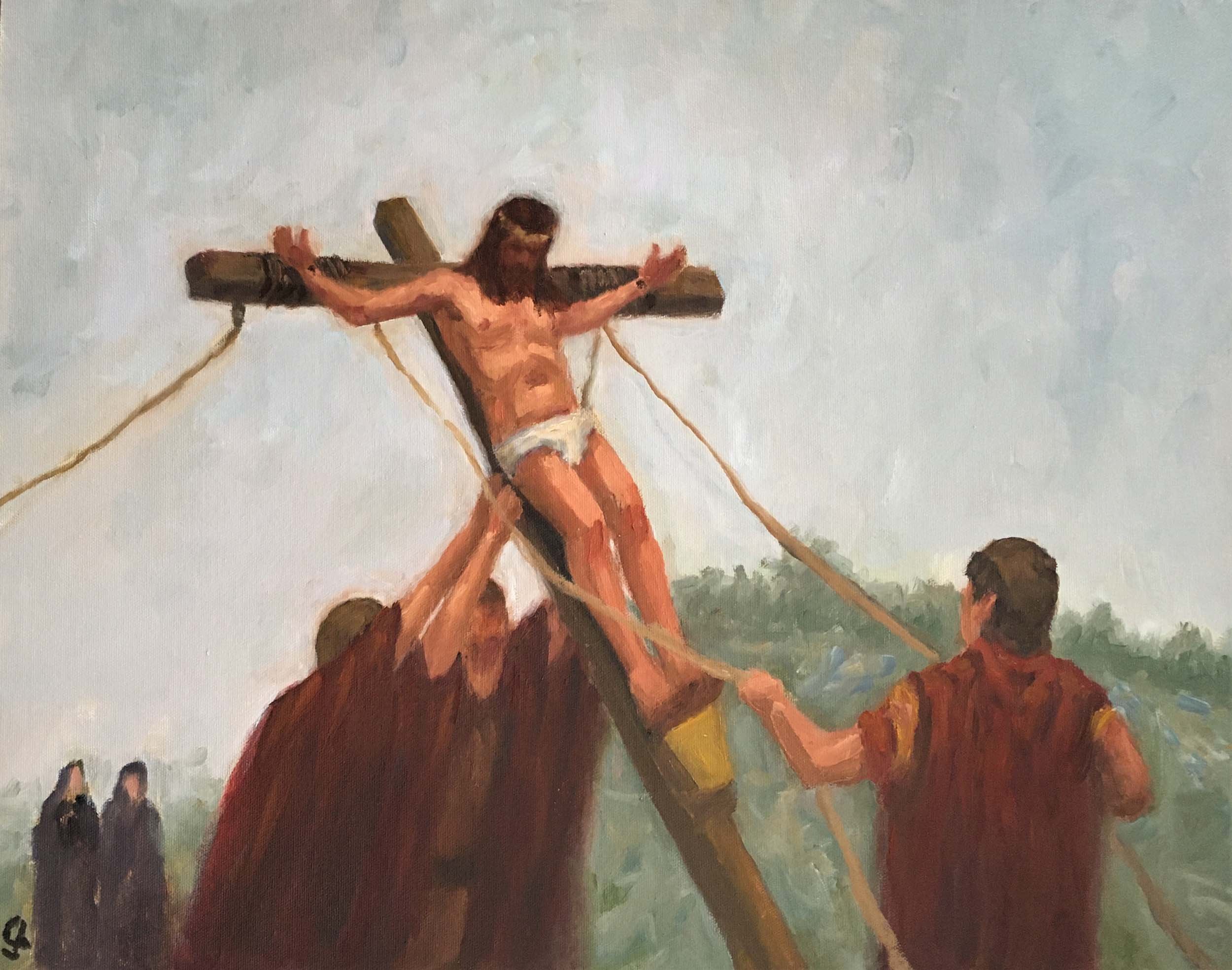 Lifting The Cross-Oil-16x20-$900