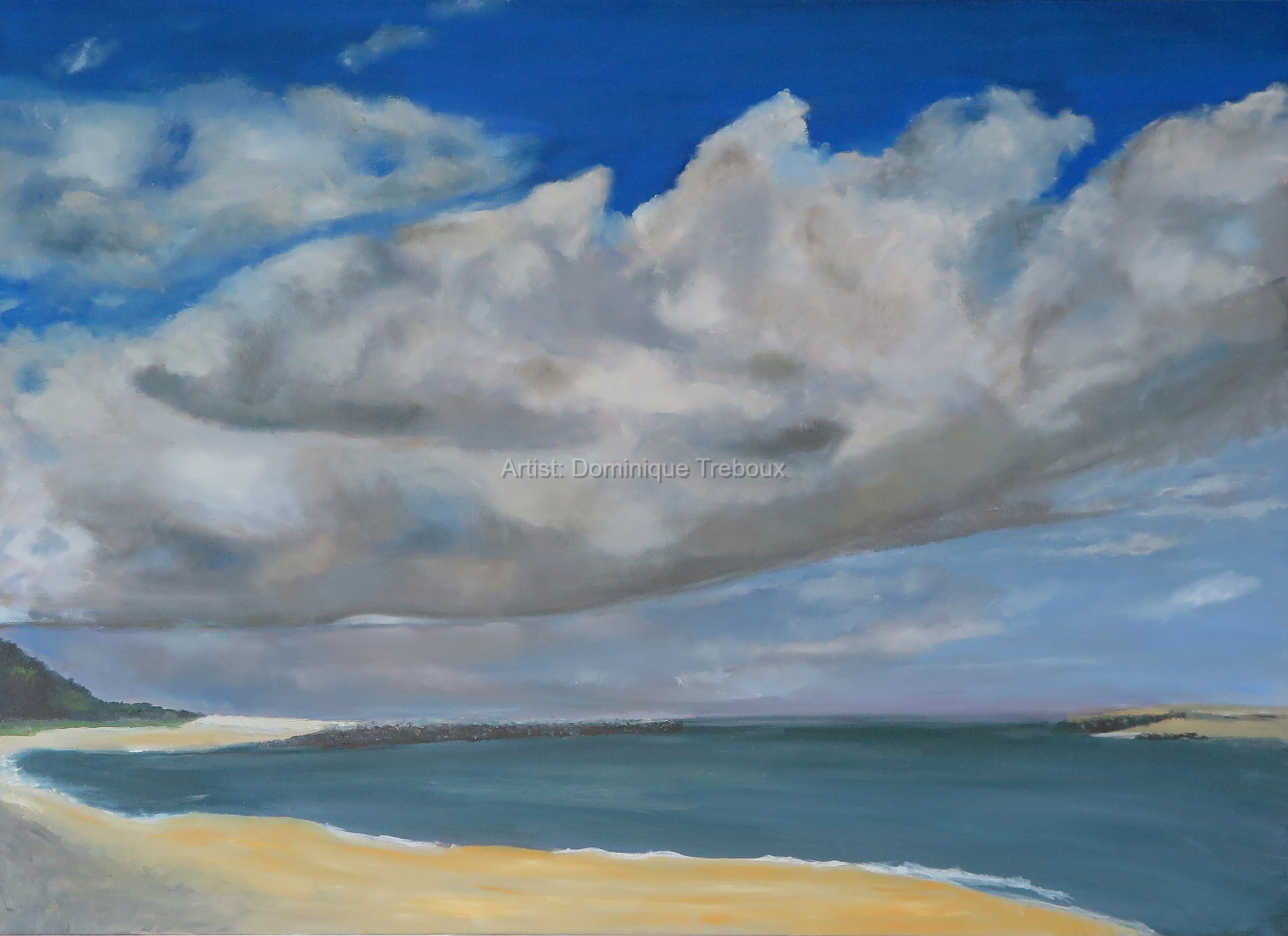 Clouds over the harbor - Oil.jpg