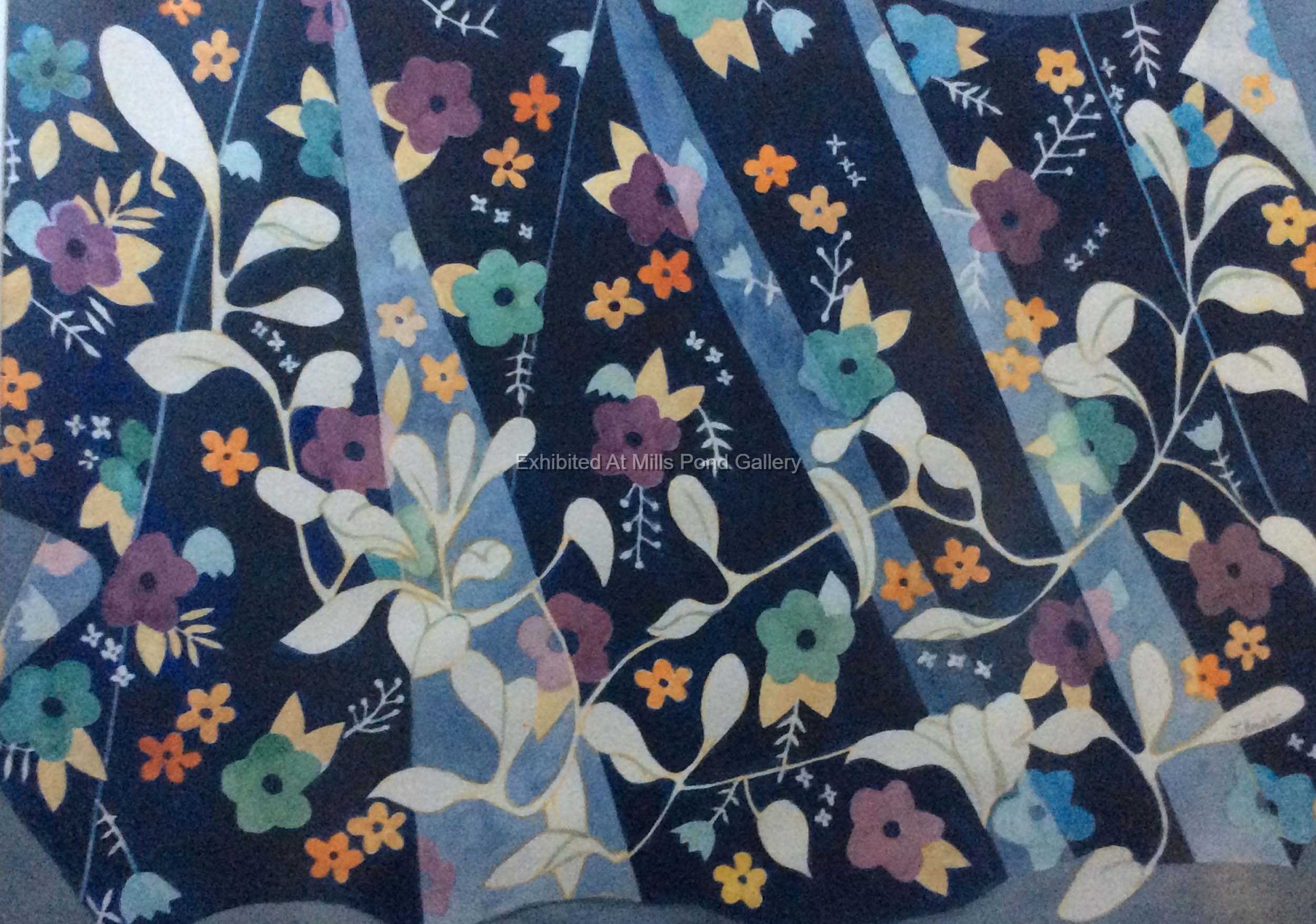 Joyce Bressler-Happy Flowers-Watercolor